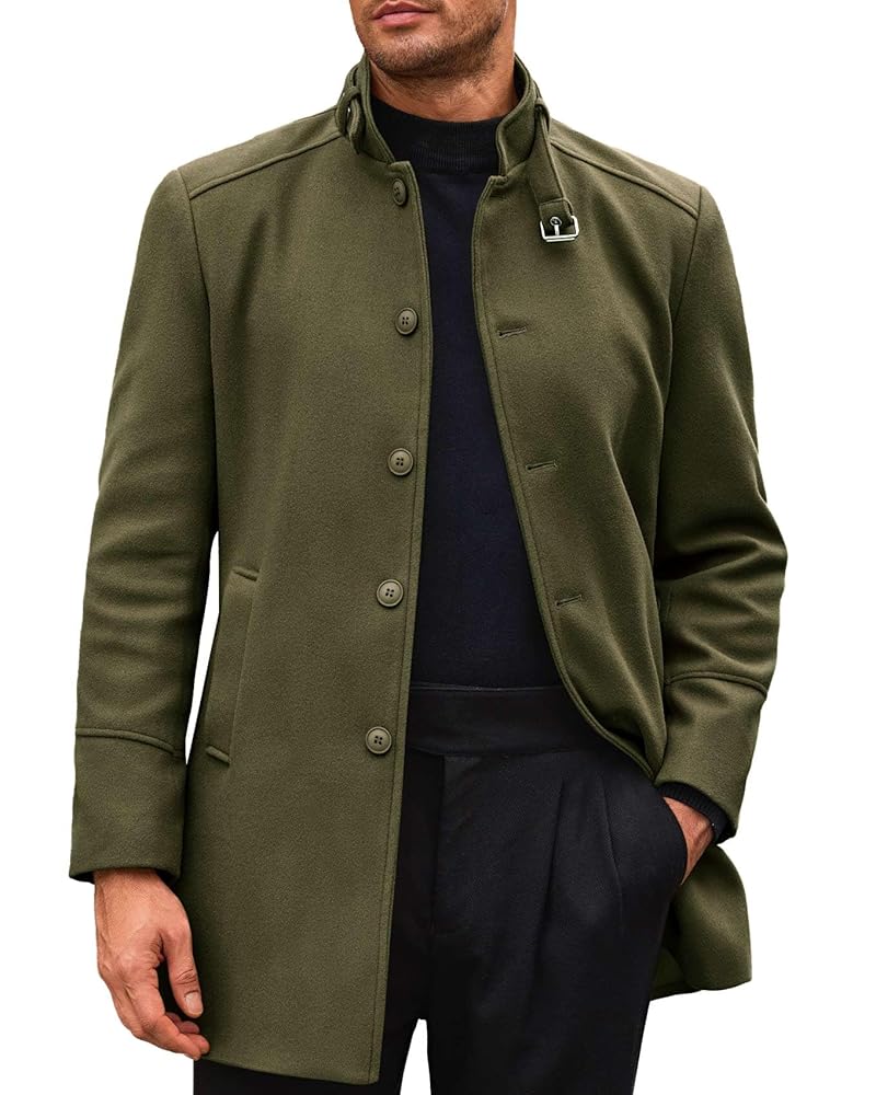ジャケット・アウター Classical Stand Collar Trench Coat Runcati Mens Trench Coat Stand Collar Casual Slim Fit Single